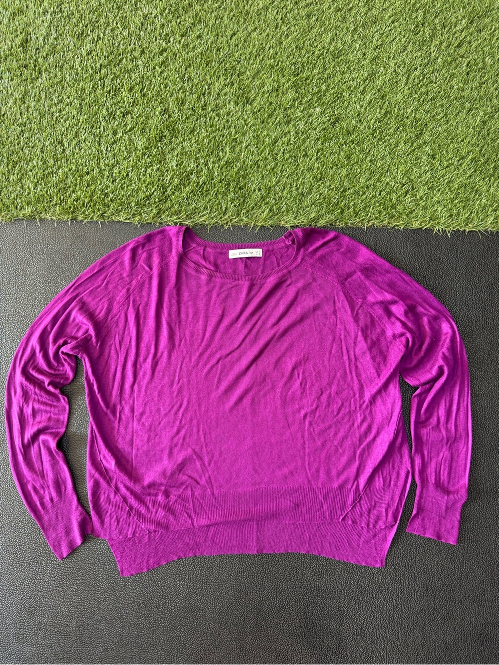 Zara Knit Magenta Lightweight Sweater